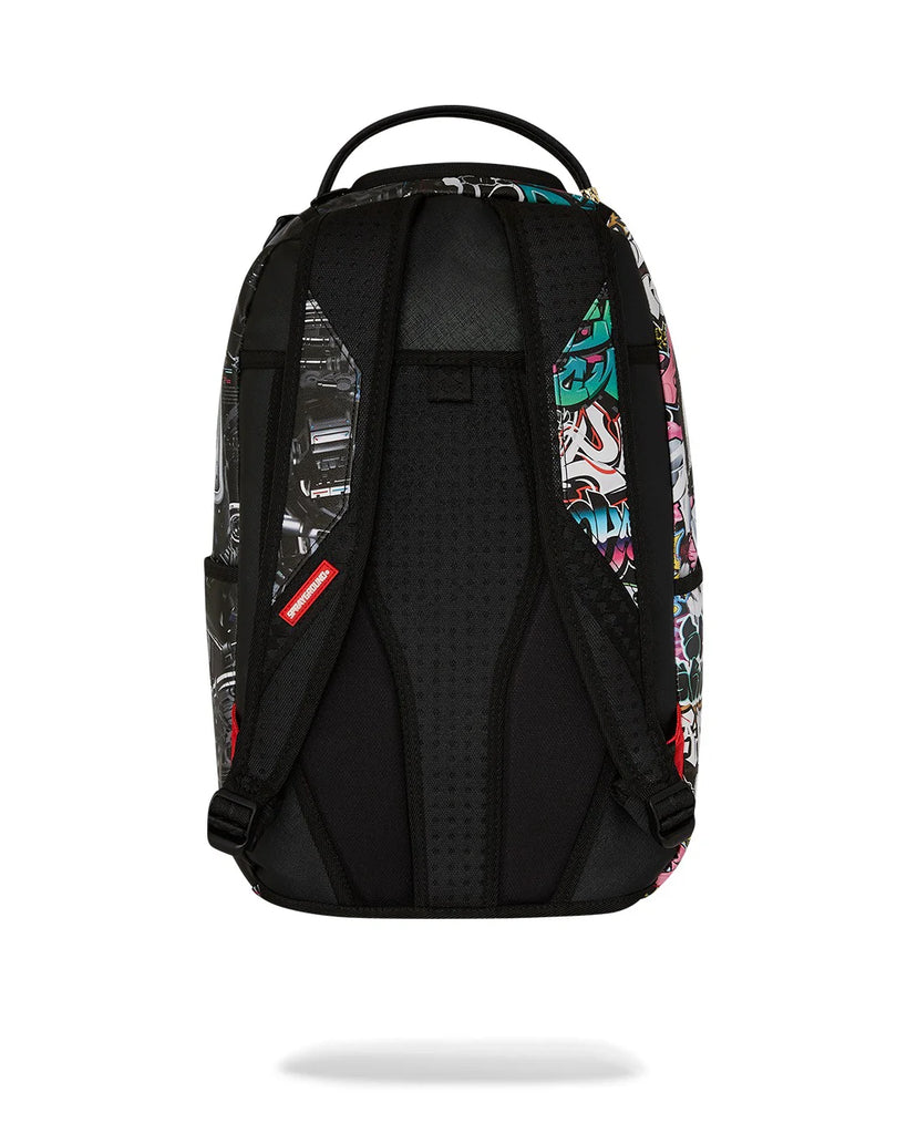ZAINO SPRAYGROUND ART7126 SPLIT CYBERSHARK DLXSV BACKPACK
