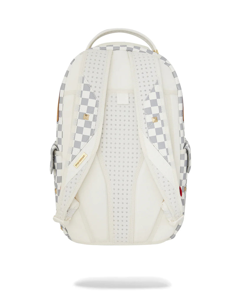 ZAINO SPRAYGROUND 7537 CREAM HENNY QUILT PUFF BACKPACK