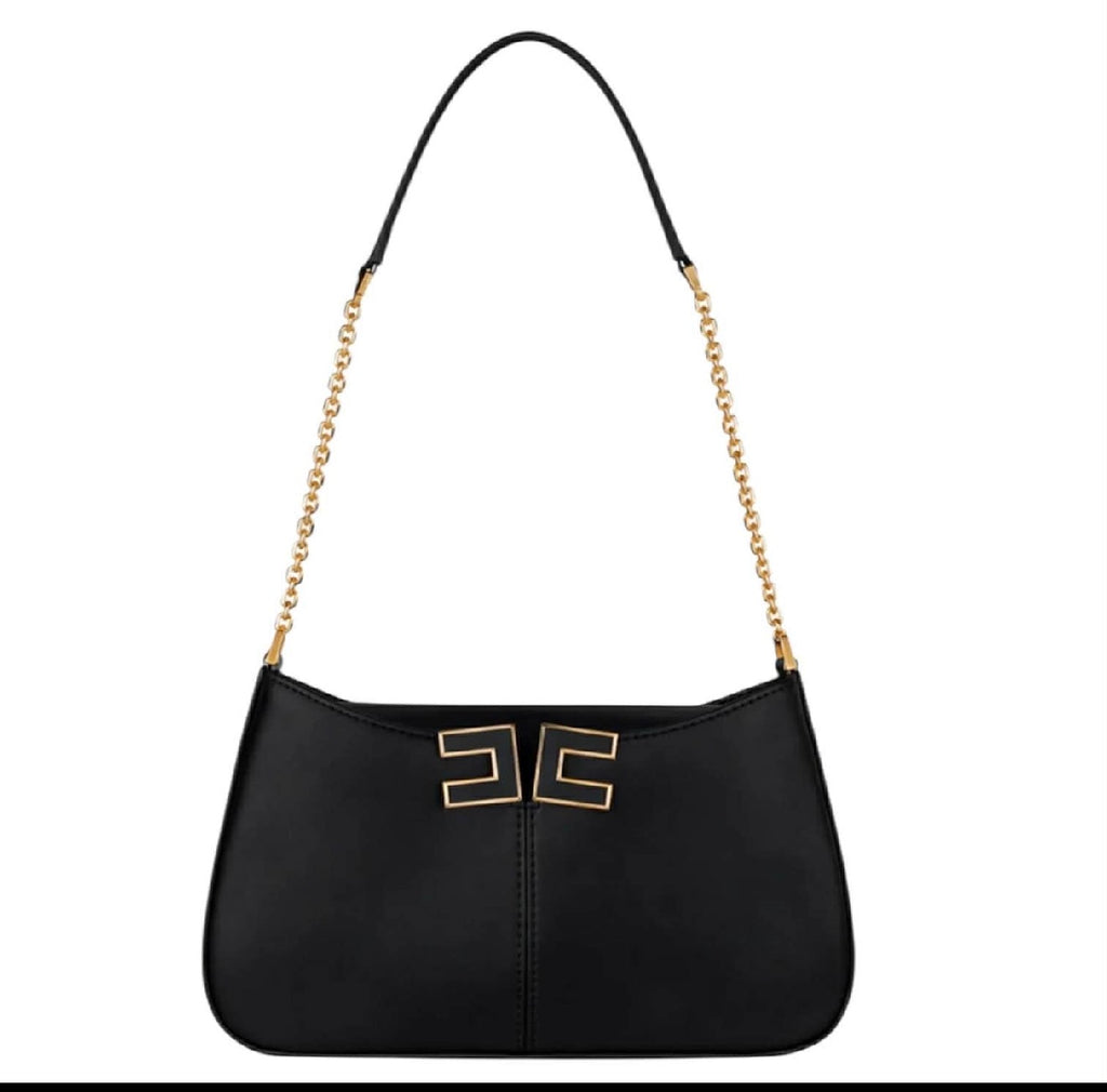 Borsa Elisabetta Franchi BS93A61E2 a spalla con dettaglio logo