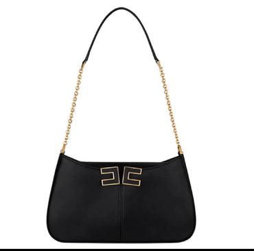 Borsa Elisabetta Franchi BS93A61E2 a spalla con dettaglio logo
