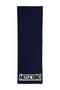 Sciarpa Moschino Unisex 50184 M5541 monocolore con logo maxi centrale
