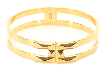 Collana Elisabetta Franchi CO03A47E2 choker rigida in metallo dorato