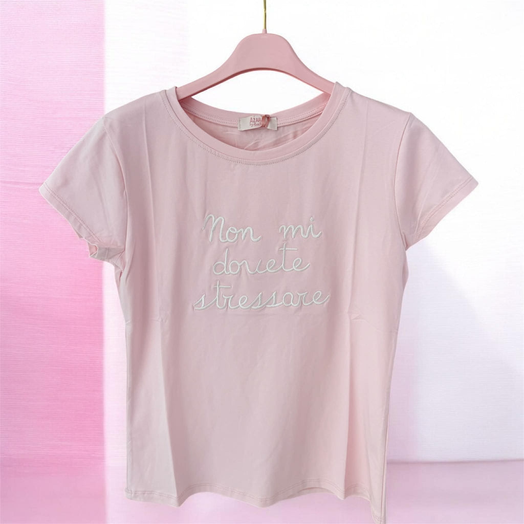 T.SHIRT DONNA NON MI DOVETE STRESSARE