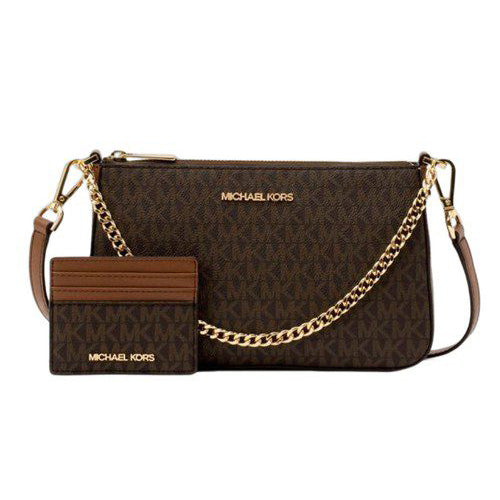 Borsa Michael Kors set regalo borsa a tracolla e portacarte Giftable Boxed