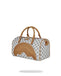 BORSA SPRAYGROUND 9398 BAULETTO EMBOSSED CREAM CHECK MINI DUFFLE