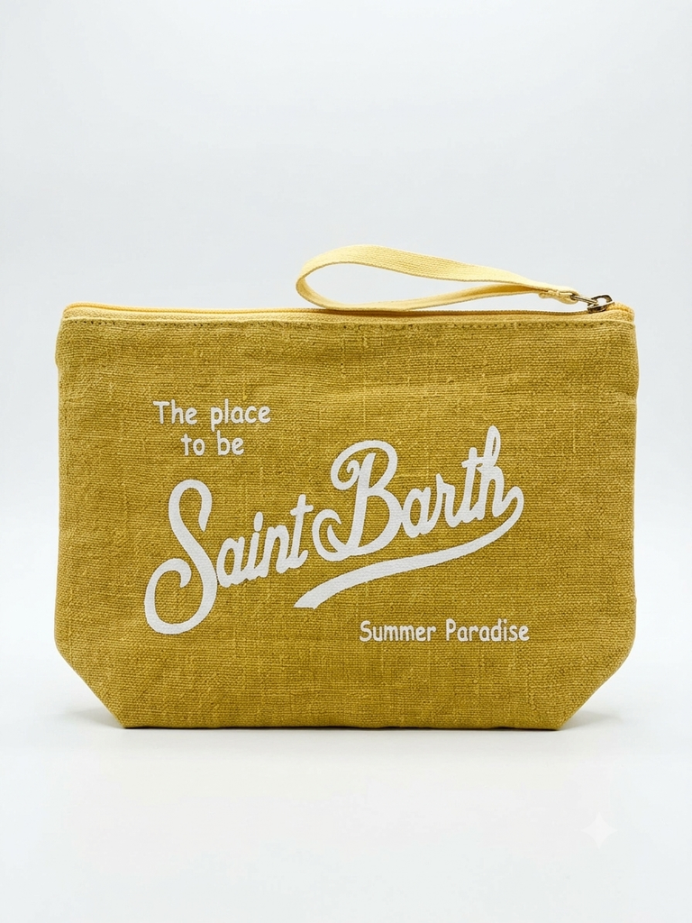 Pochette Saint Barth Aline linen