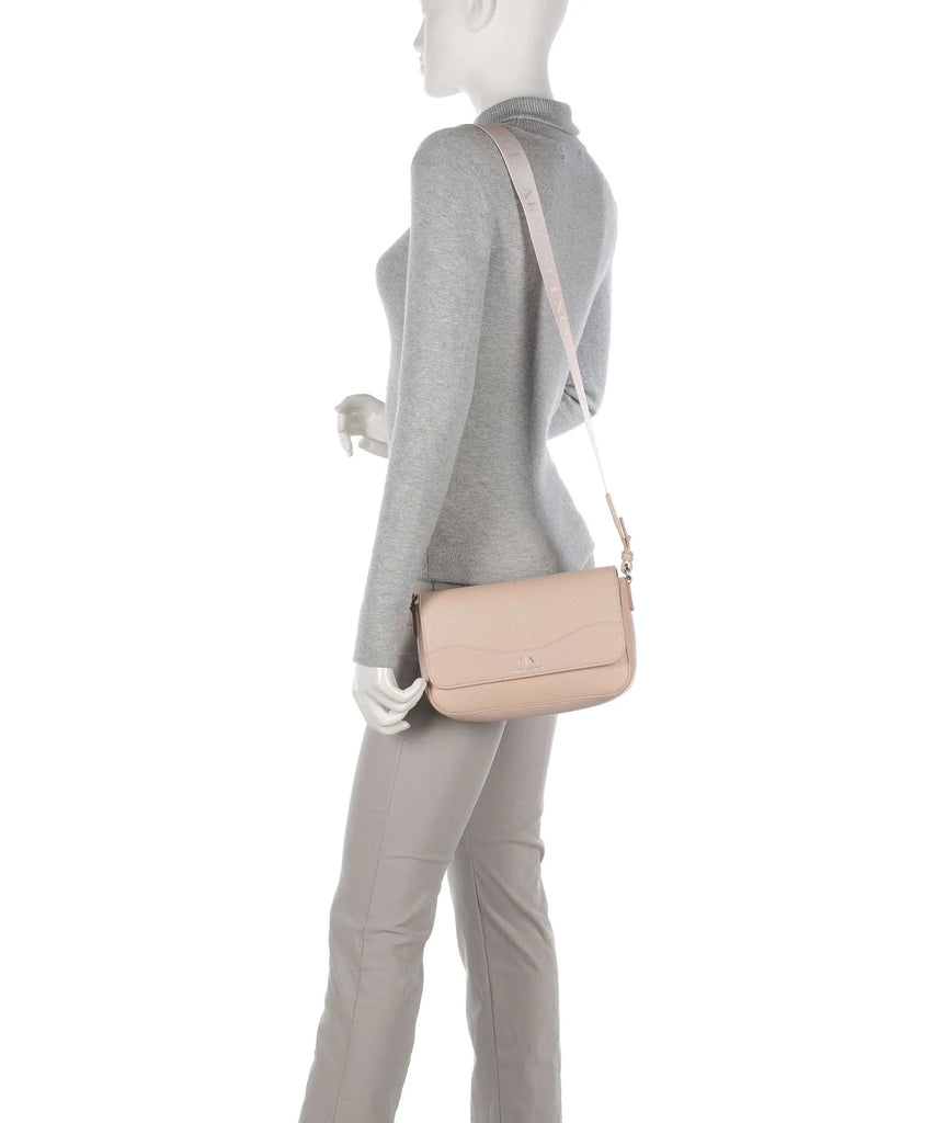 Borsa Armani Exchange art 942912 CC783 fango con tracolla in tessuto
