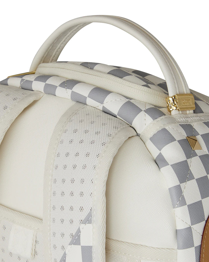 ZAINO SPRAYGROUND 7537 CREAM HENNY QUILT PUFF BACKPACK