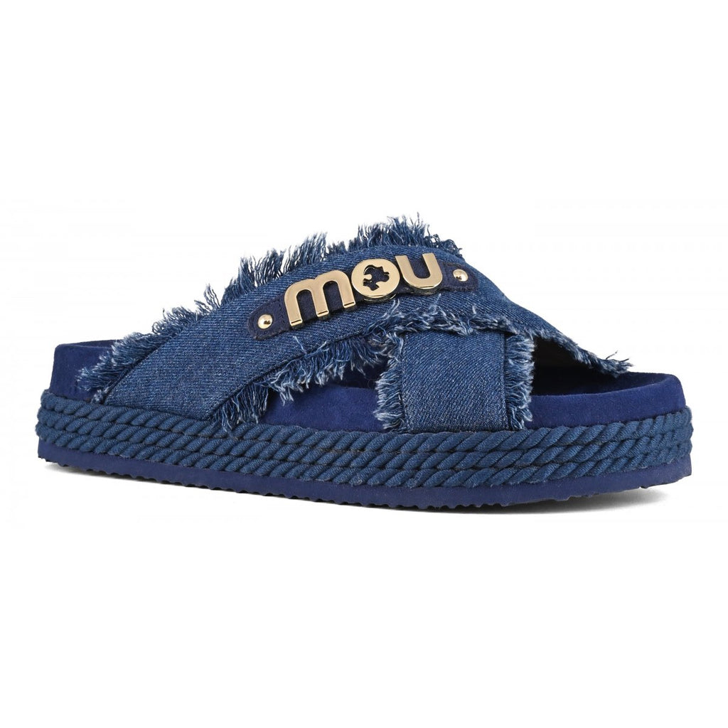 Scarpe MOU Criss-cross Sandal Denim   MU.SW451004K