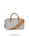 BORSA SPRAYGROUND 9398 BAULETTO EMBOSSED CREAM CHECK MINI DUFFLE