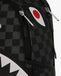 ZAINETTO SPRAYGROUND 8922 SILVER SIDE DRIP BLACK CHECK SAVAGE BACKPACK