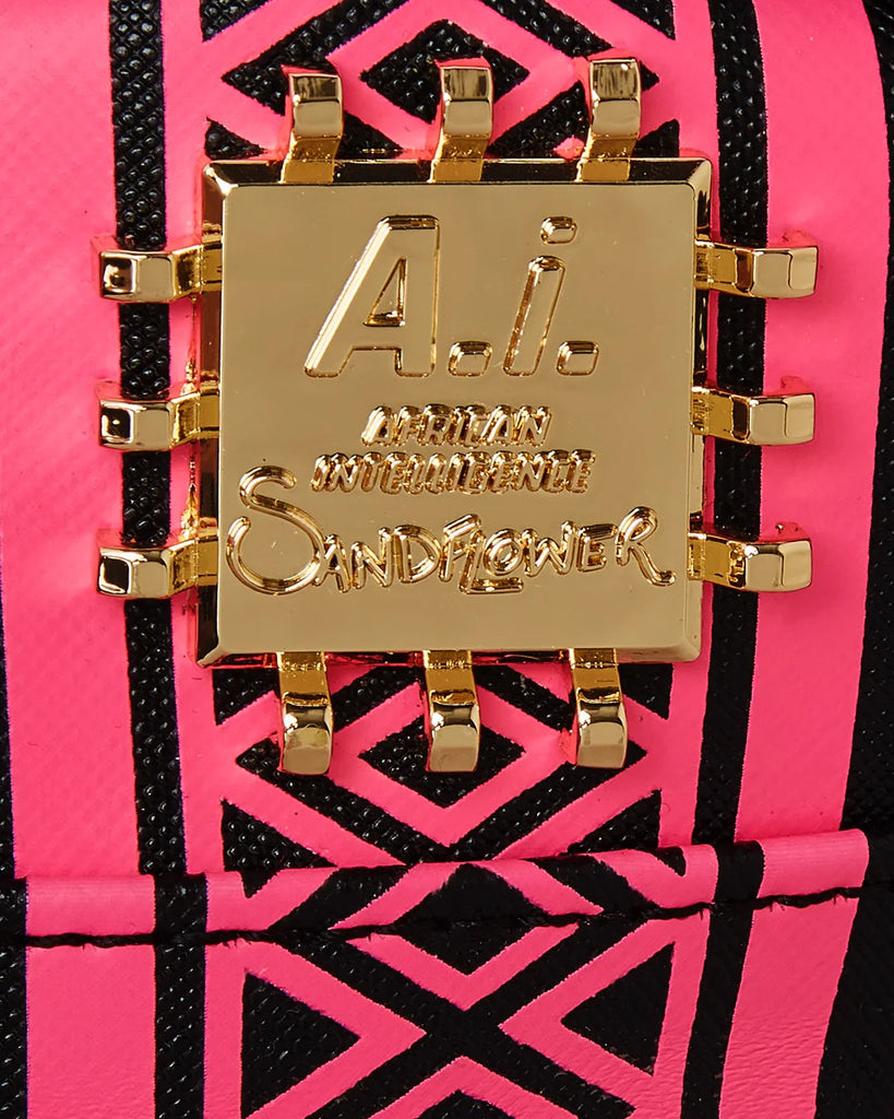 ZAINO SPRAYGROUND ART7716 AI LION NEON PINK BACKPACK