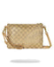 POCHETTE SPRAYGROUND 9481       2 TONE GOLD TRINITY STRASS CROSSOVER CLUTCH