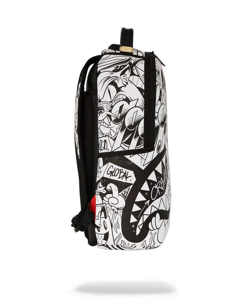 ZAINO SPRAYGROUND ART6852 HEAVY SHARKMOUTH DOODLE DLXSV BACKPACK