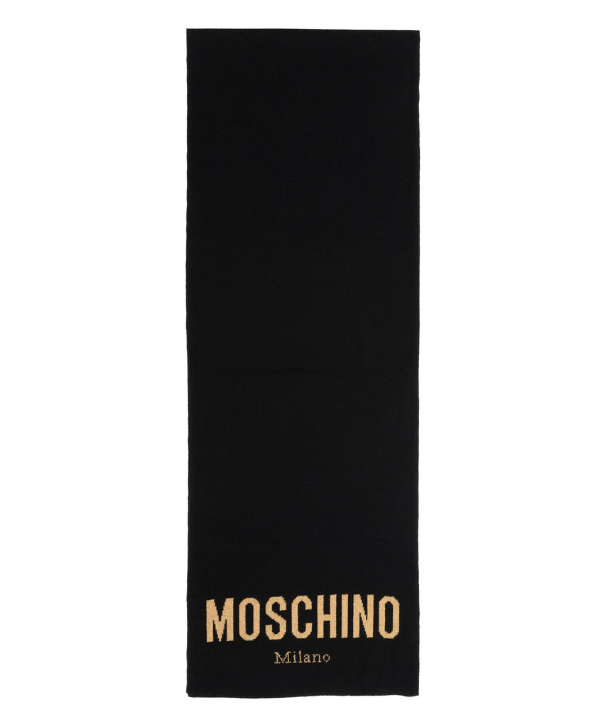 Sciarpa Moschino Art30718 M3001 logo lettering lurex