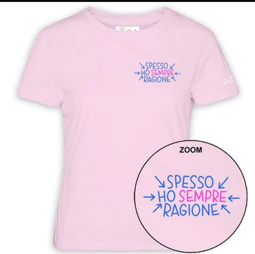 T-shirt Emilie in cotone con ricamo Spesso Ho Sempre Ragione