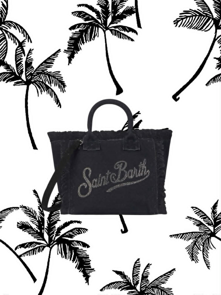 Borsa Saint Barth Colette Nera Con Strass COL0001 02563L
