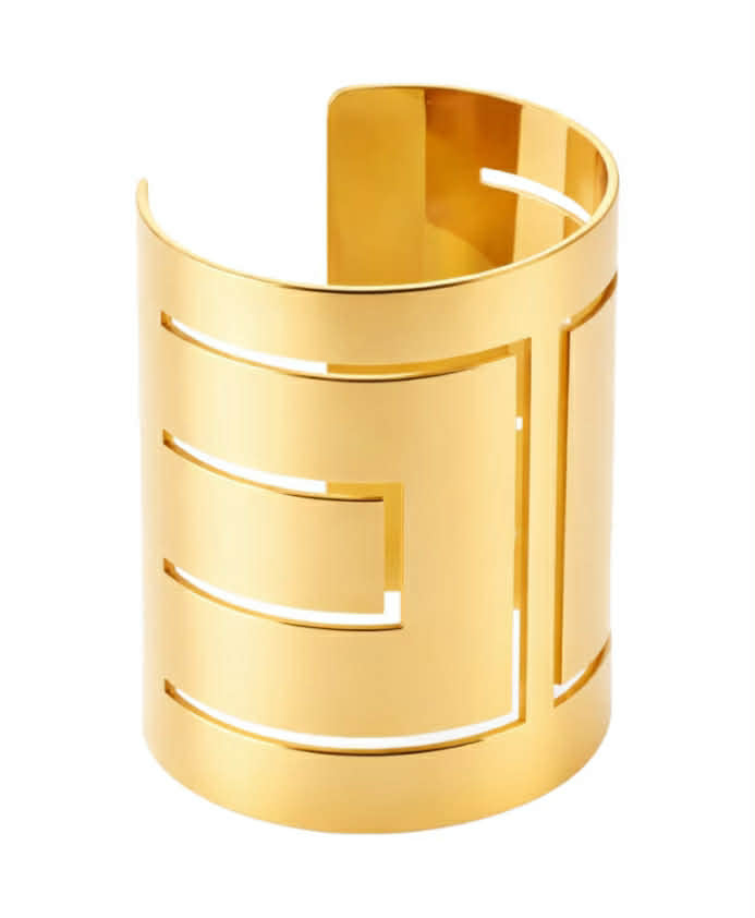 Bracciale Elisabetta Franchi BC60A63E2 cuff con traforature