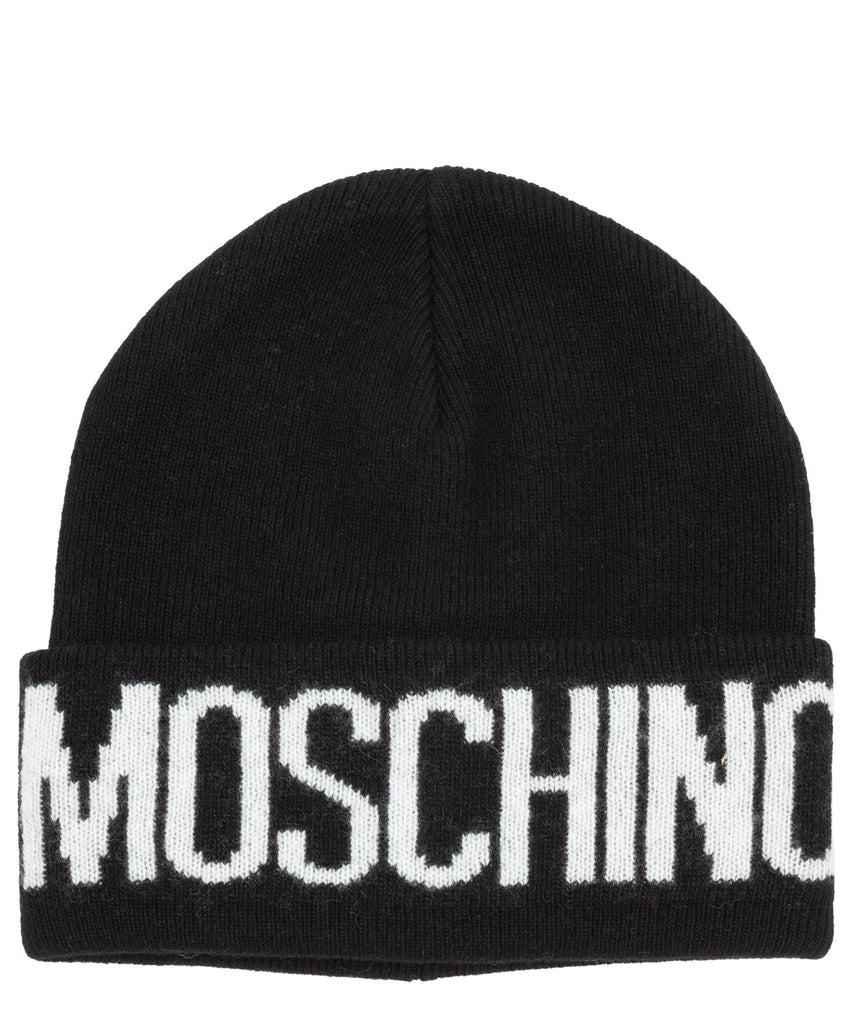 Cappello Moschino Art60091 Uomo cuffia con risvolto e logo