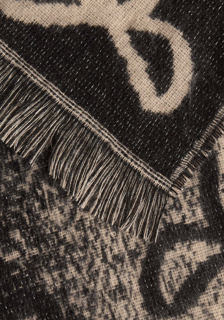 Sciarpa L’ Atelier du Sac bicolor con fiocco
