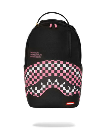 ZAINO SPRAYGROUND ART7635 SHARK CENTRAL BREAKUP CHECK SORBET GREY BACKPACK