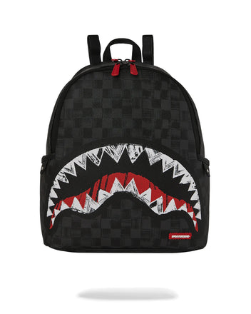 ZAINO SPRAYGROUND 8226 SCRIBBLE SHARK SAVAGE BACKPACK