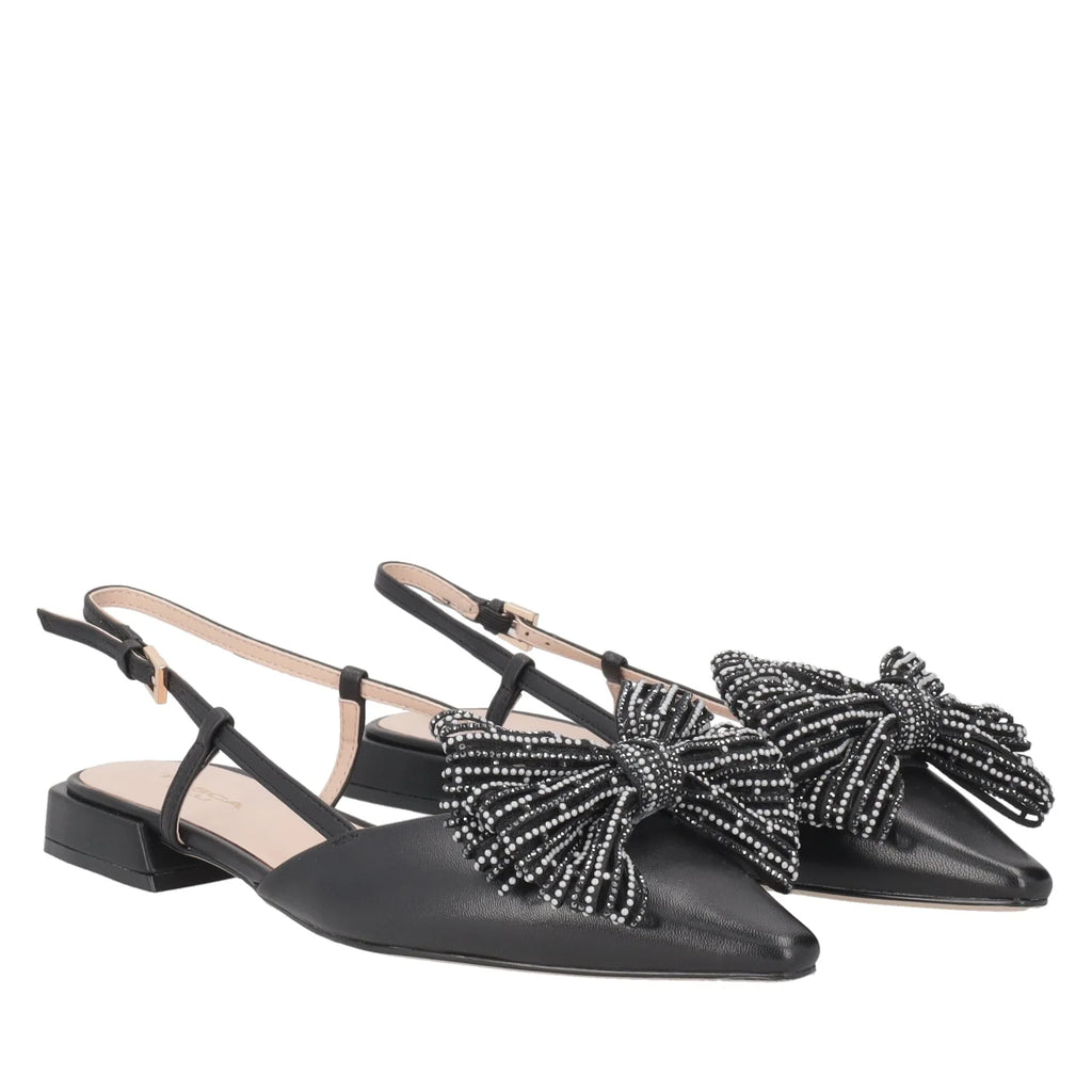Scarpe Tosca Blu SS2519S182 Slingback Iris con fiocco colore Nero