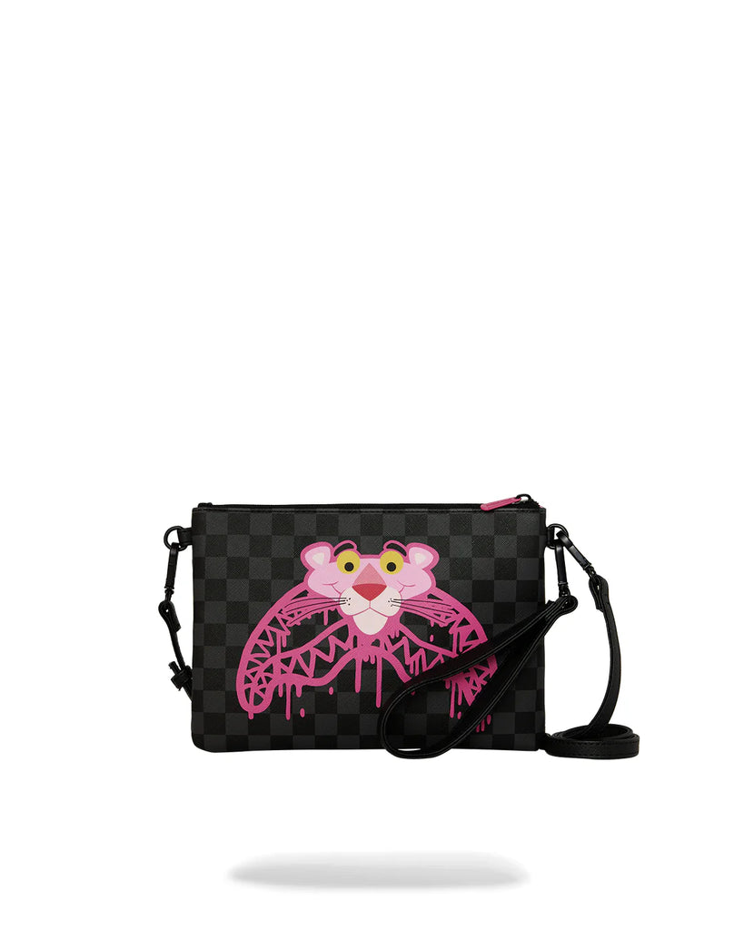 POCHETTE SPRAYGROUND 8959 PINK PANTHER DRIPPY DIAMONDS CROSSBODY POUCHETTE