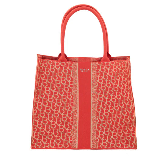 Borsa Tosca Blu TS2511B10 Shopping grande logata Saint Tropez