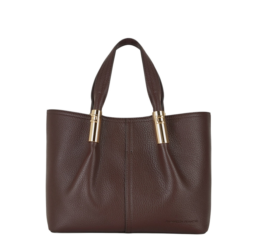 Borsa Elisabetta Franchi BS42A56E2 Tote media con dettagli logo