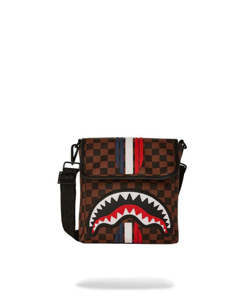 Tracolla Sprayground marrone machine francaise messenger sling 910B7489NSZ