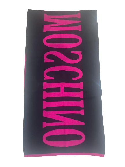 Sciarpa Moschino Art30634 M2117 Logo Maxi reversibile