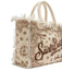 Borsa Mare Saint Barth Vanity In Canvas Con Bandana Beige VANI001 02565L