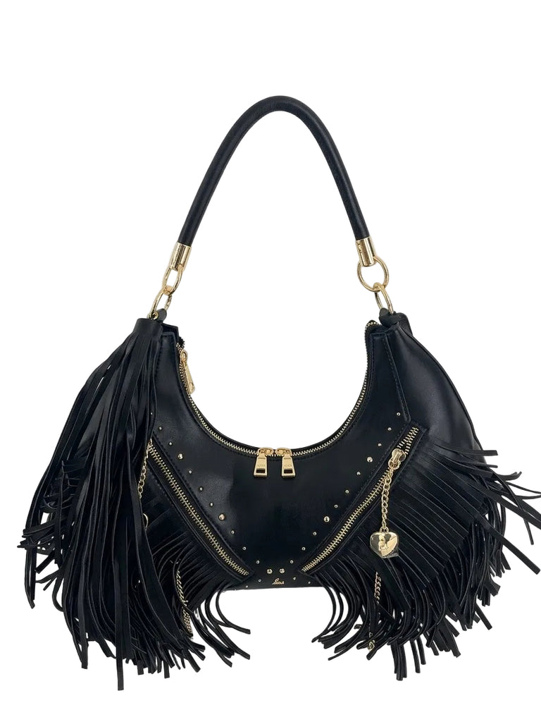 Borsa L’ Atelier du Sac 20652 Severine Fringed La Severine Hobo Bag