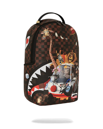 ZAINO SPRAYGROUND ART7681 MADAGASCAR CHECKER SMASH DLXSV BACKPACK