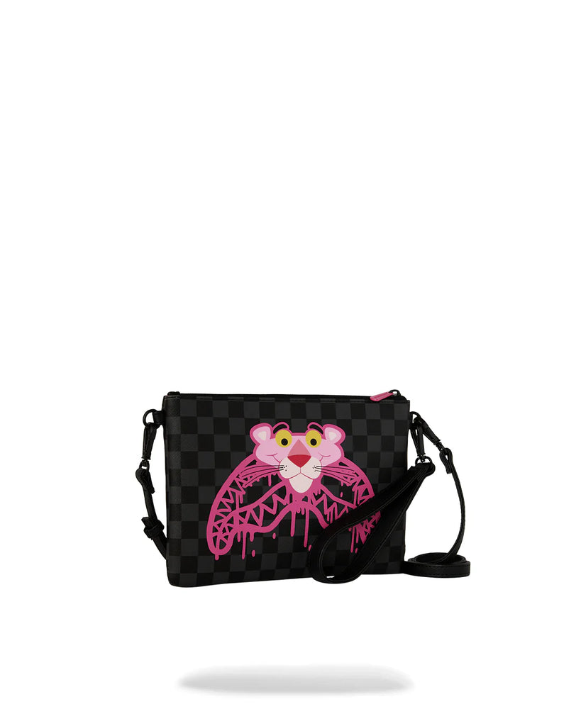 POCHETTE SPRAYGROUND 8959 PINK PANTHER DRIPPY DIAMONDS CROSSBODY POUCHETTE