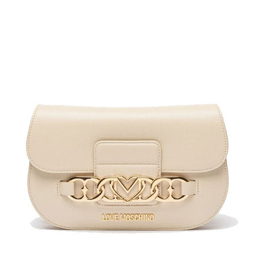 Borsa Love Moschino JC4041 Tracolla fibbia cuori Avorio