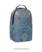 ZAINO SPRAYGROUND ART6976 METALLIC PRINTED DENIM SHARK DLXSV BACKPACK