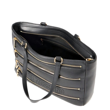 Borsa Love Moschino JC4342 Shopper con cerniere nera