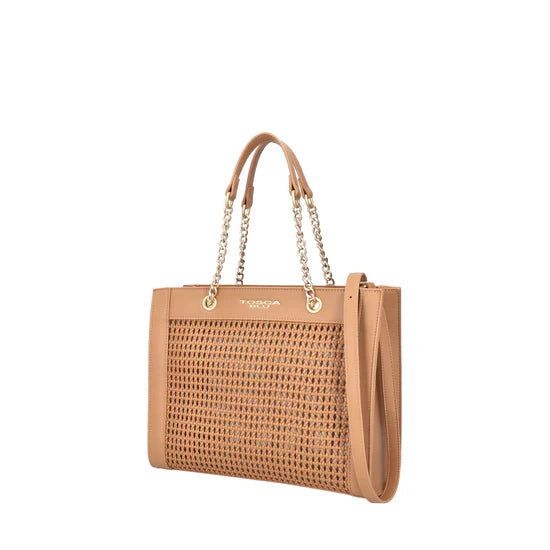 Borsa Tosca Blu TS2515B70 Shopping media Favignana intrecciata