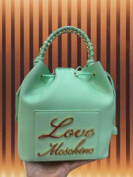 Borsa Love Moschino JC4118 Bucket bag con logo lettering corsivo