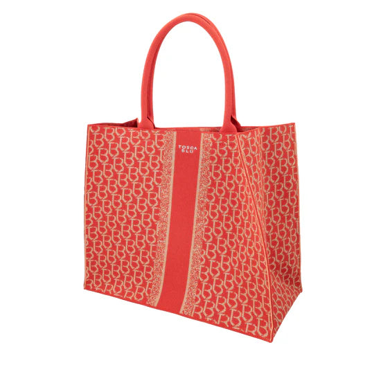 Borsa Tosca Blu TS2511B10 Shopping grande logata Saint Tropez