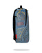 ZAINO SPRAYGROUND ART6976 METALLIC PRINTED DENIM SHARK DLXSV BACKPACK