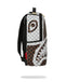 ZAINO SPRAYGROUND 8290 CREAM AND BROWN TEAR CHECK BACKPACK