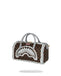 BORSA SPRAYGROUND 8293 CREAM AND BROWN TEAR CHECK MINI DUFFLE