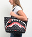 BORSA SPRAYGROUND 8916 GRAY PEEKING CHRACTER CHECK TOTE BAG