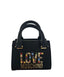 Borsa Love Moschino JC4336 Mini Bag Nera logo pietre colorate