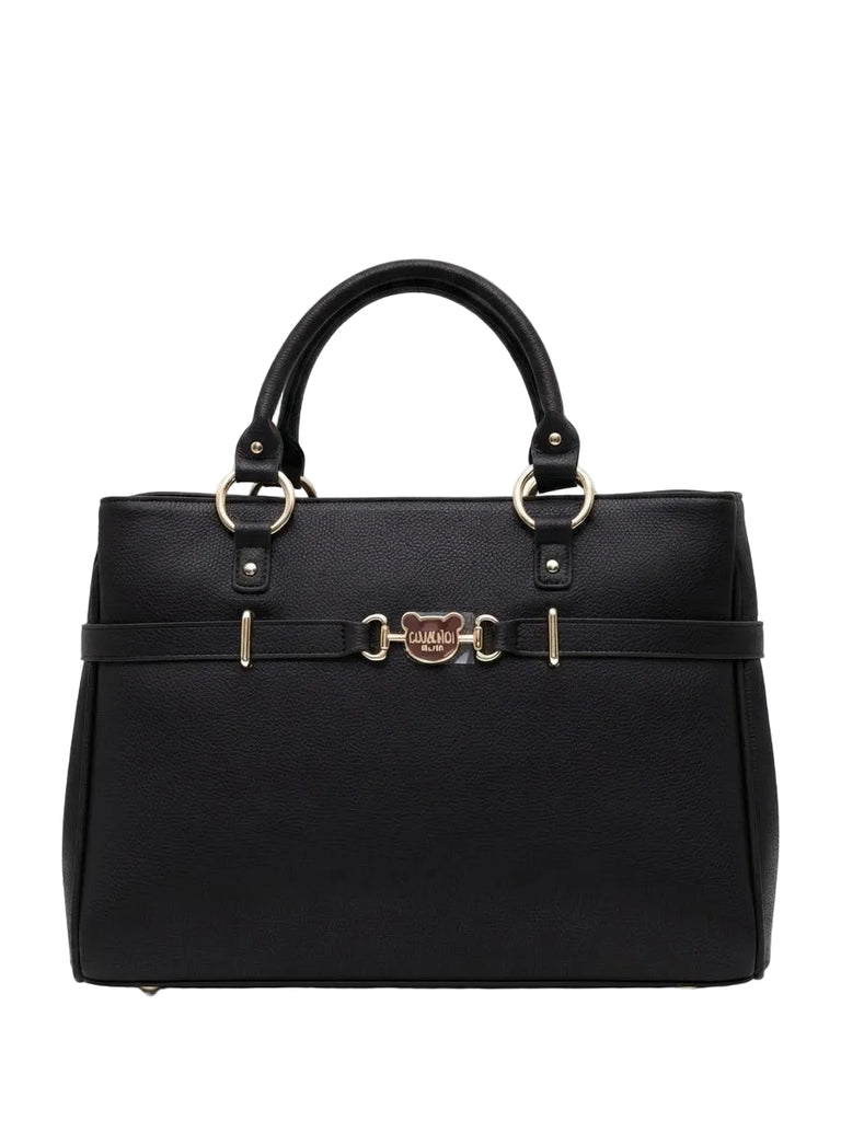 Borse Pashbag tote Big Carmel Golden in ecopelle liscia