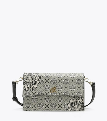 BORSA AXEL 1020 0996 CLUTCH GRANDE STAMPATA CON PATTA E TRACOLLA RIMOVIBILE