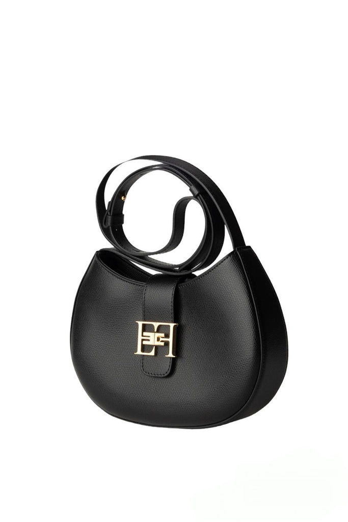 Borsa Elisabetta Franchi BS41F41E2 Hobo media con logo in metallo